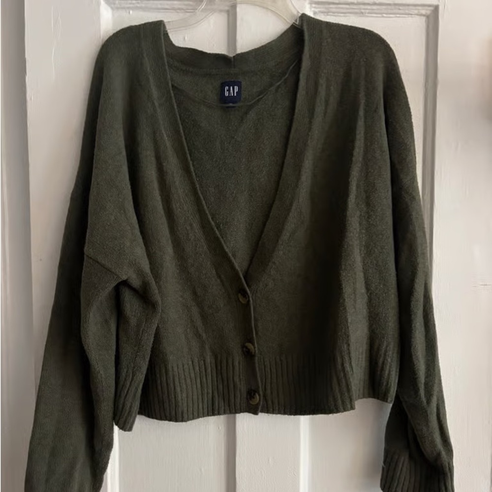 GAP Women's Deep Olive Cardigan
